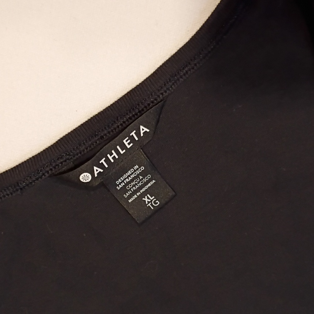 Athleta Black Tank Top Bundle Of 2 Size XL Cotton Women's Muscle Tank - Picture 3 of 3